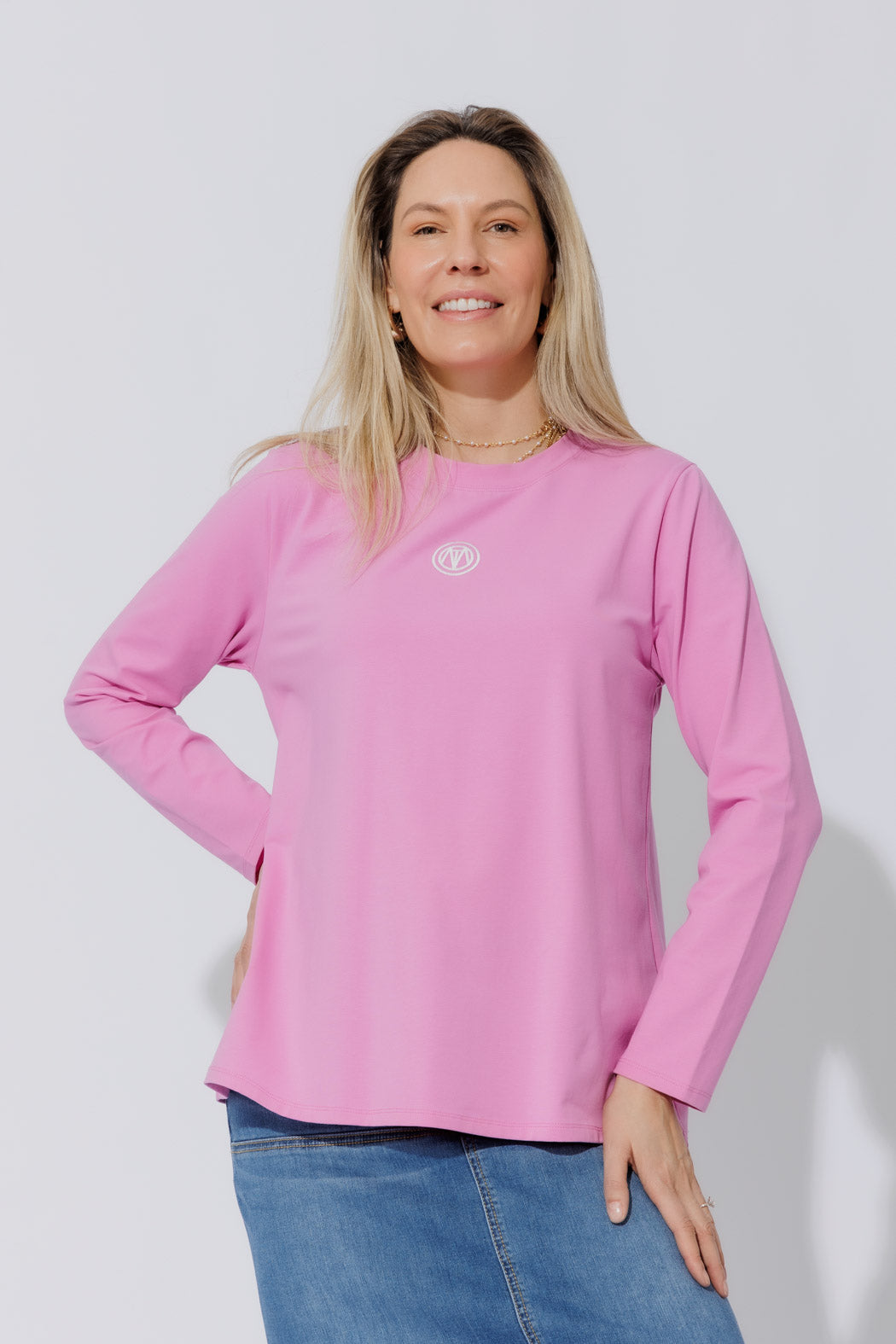 Pink Embroidered T-Shirt