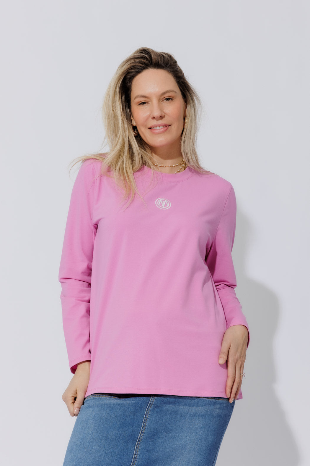 Pink Embroidered T-Shirt