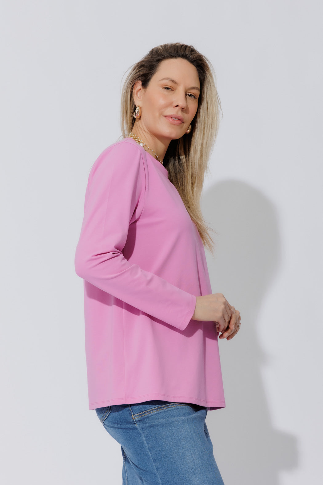 Pink Embroidered T-Shirt