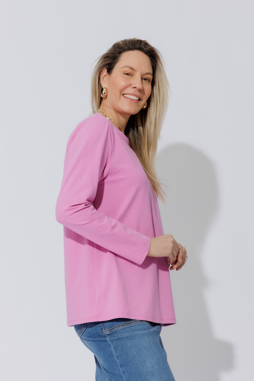 Pink Embroidered T-Shirt