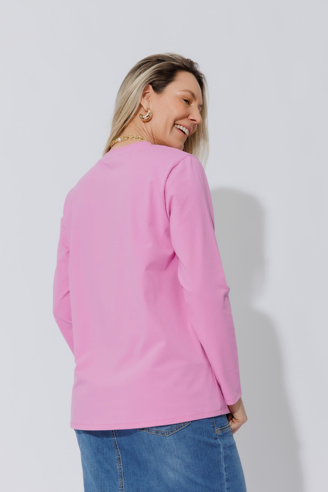 Pink Embroidered T-Shirt