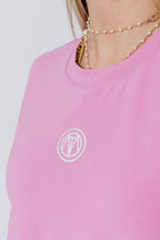 Pink Embroidered T-Shirt
