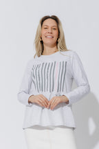 Grey Marle Lines T-Shirt