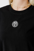 Black Embroidered T-Shirt