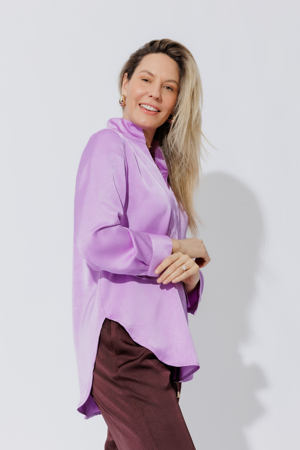 Lilac Milan Blogger Shirt