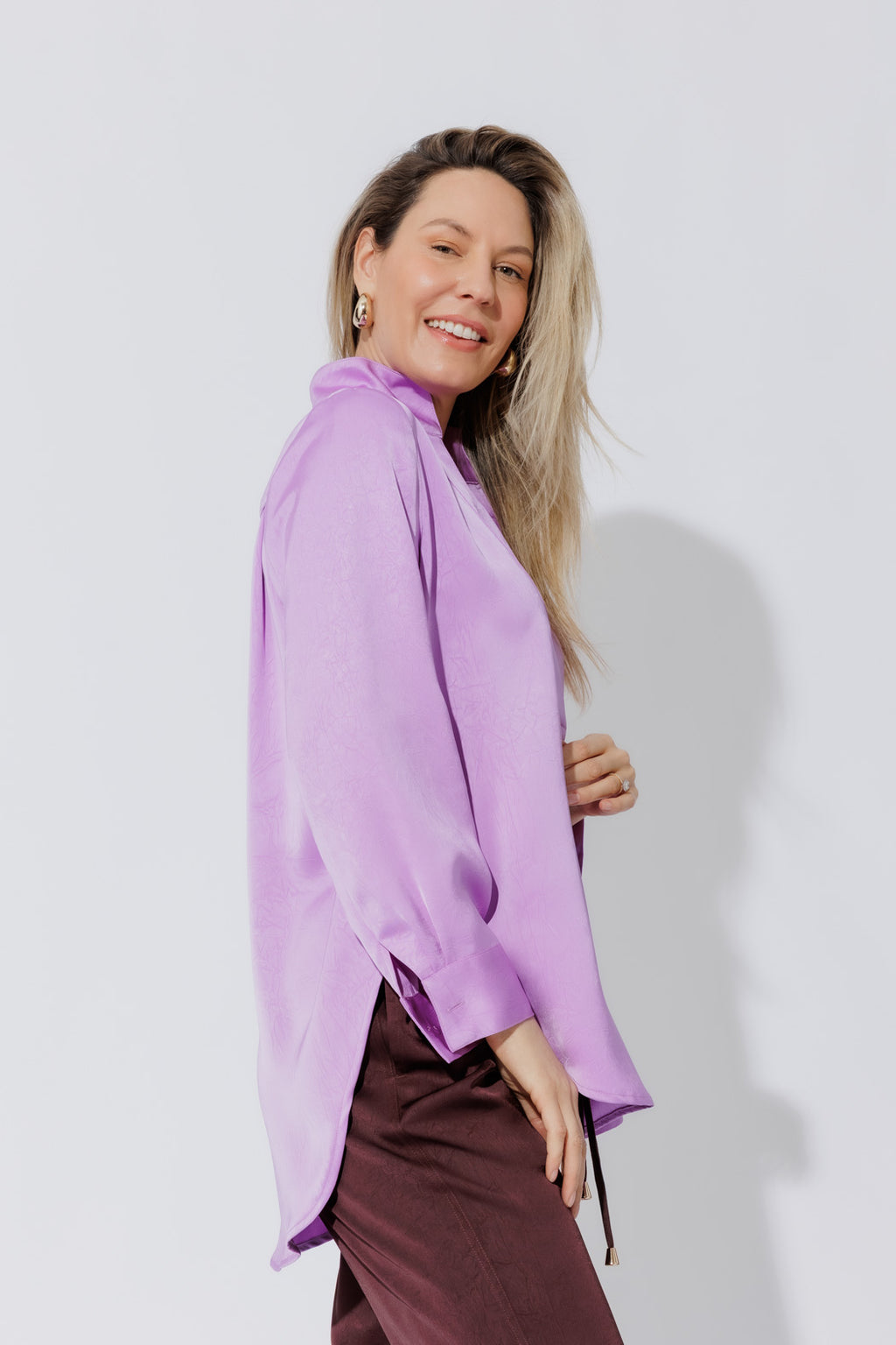Lilac Milan Blogger Shirt