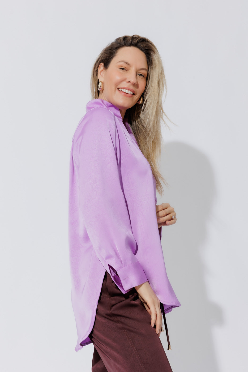 Lilac Milan Blogger Shirt