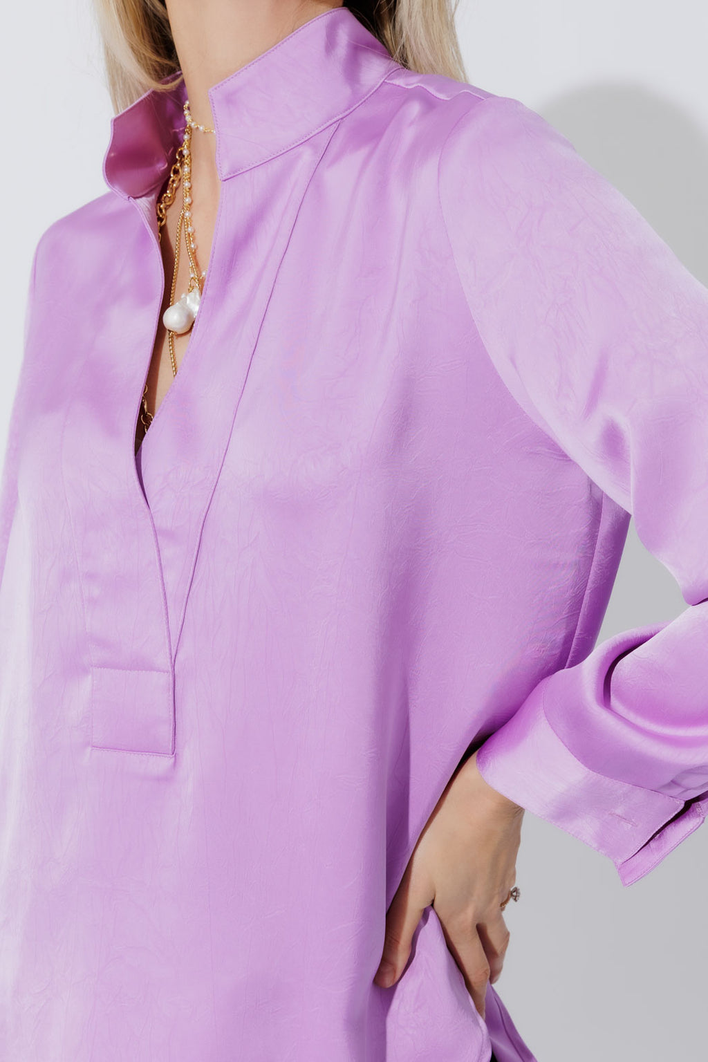 Lilac Milan Blogger Shirt