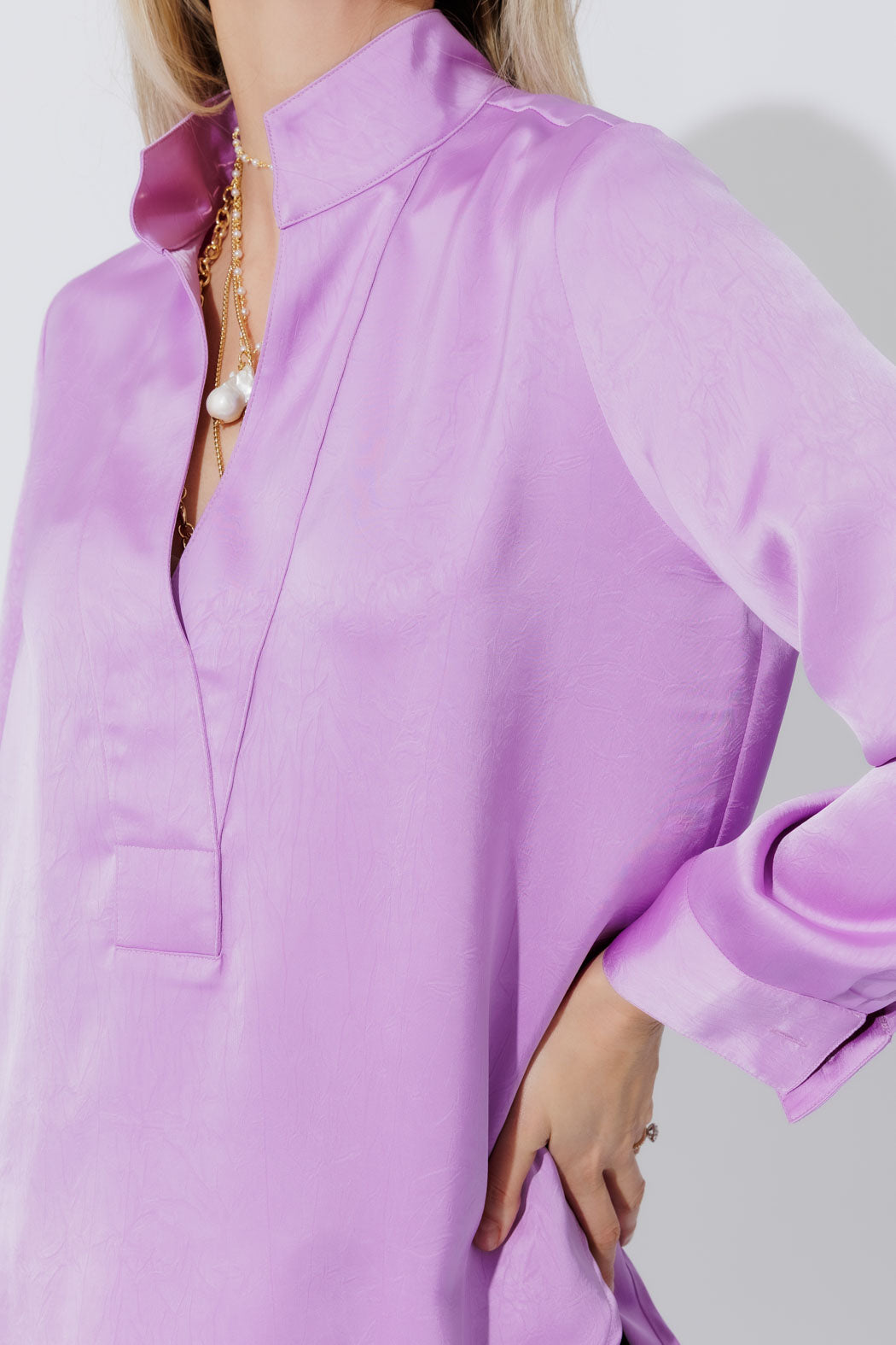 Lilac Milan Blogger Shirt
