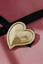 Black Heart Buckle Belt