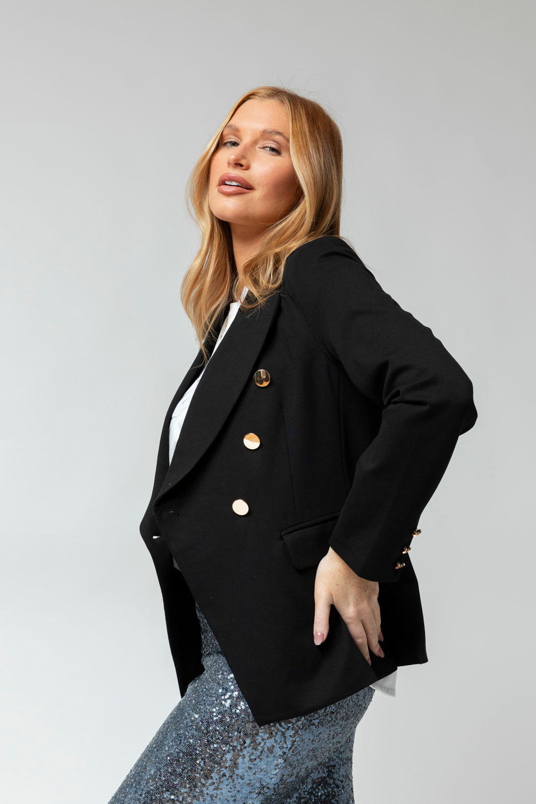 Ponte Sisca Blazer In Black