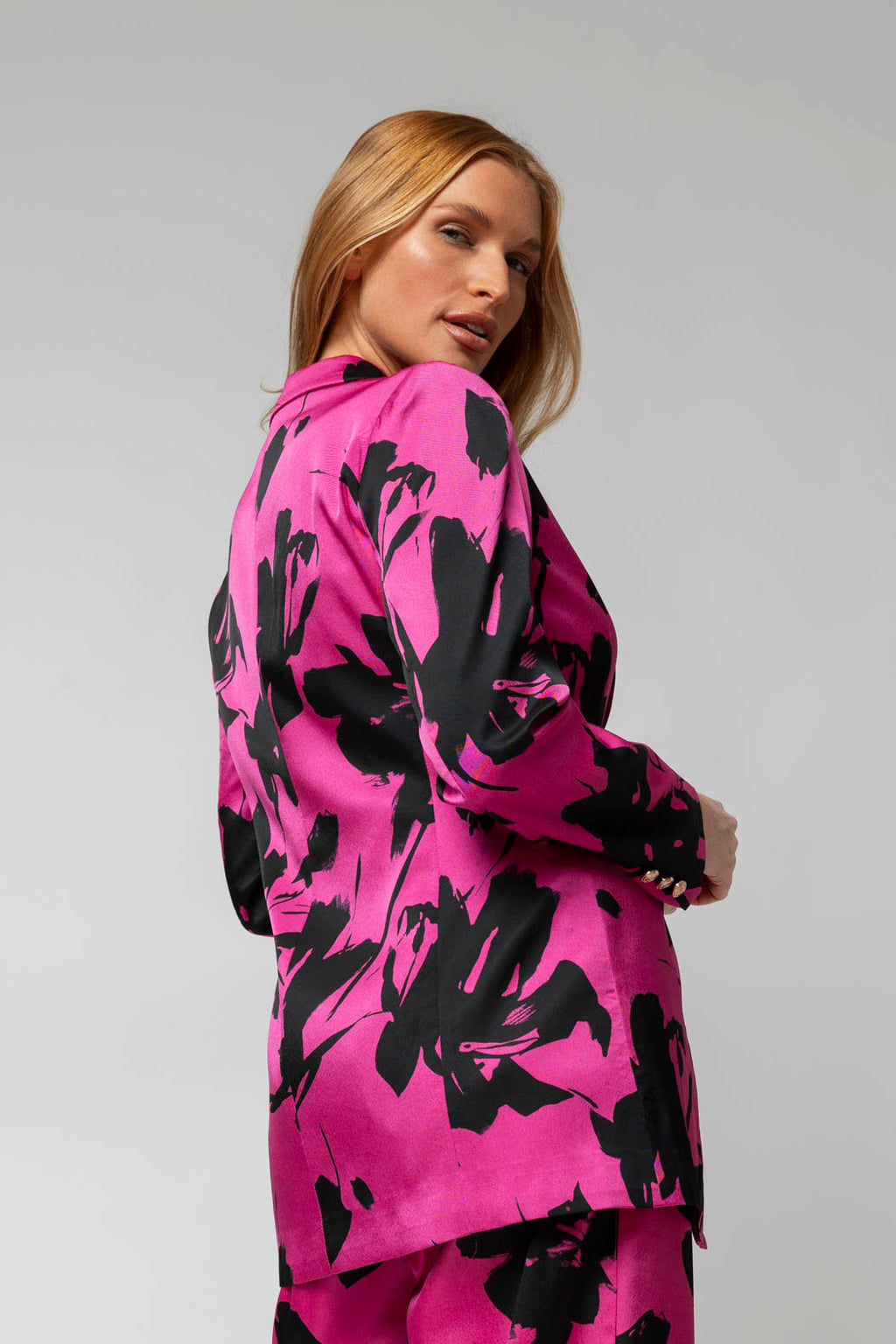 Pink / Black Summer Blazer