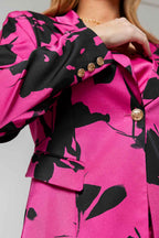 Pink / Black Summer Blazer
