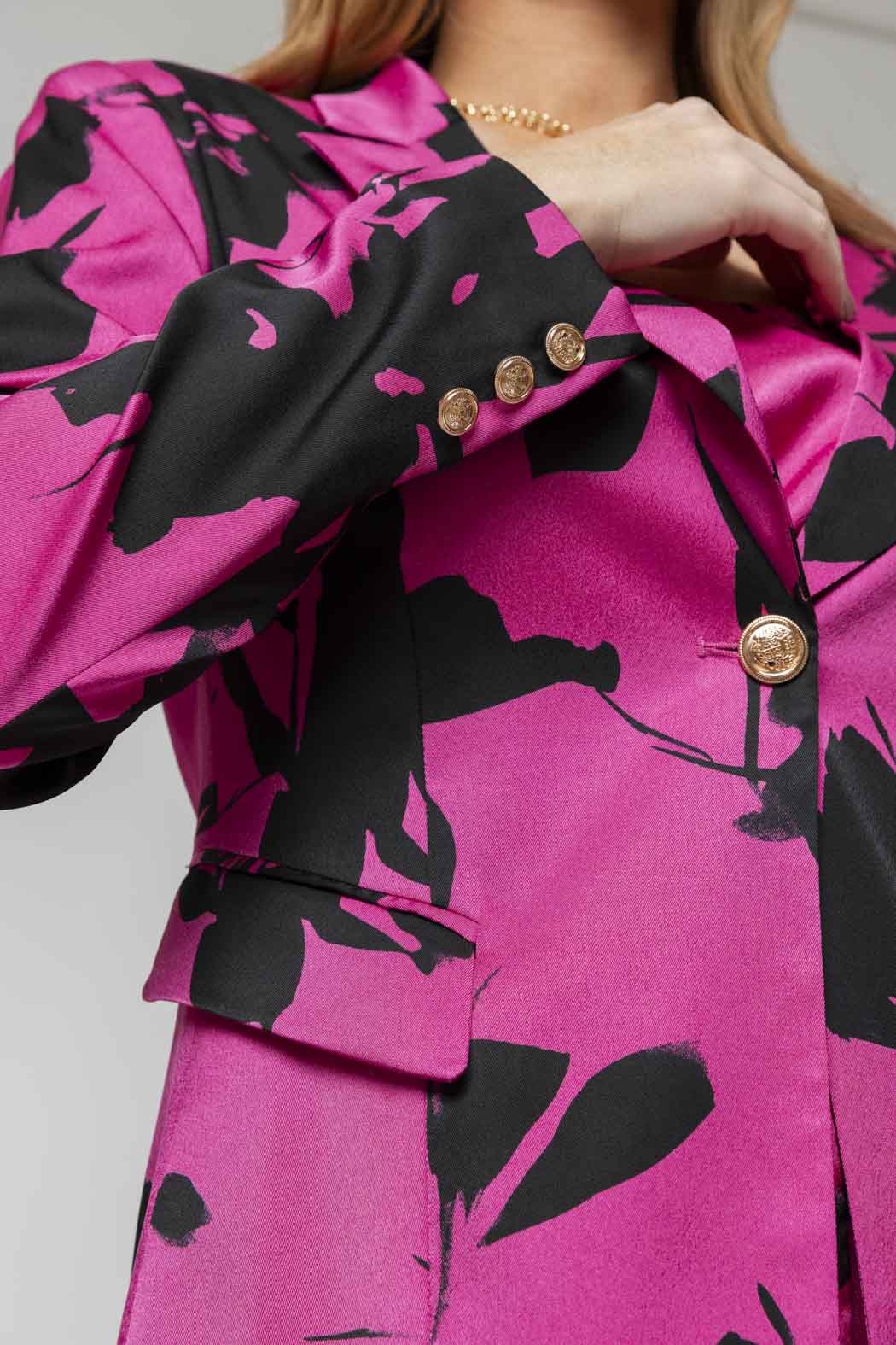 Pink / Black Summer Blazer