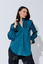Teal Femme Blogger Shirt