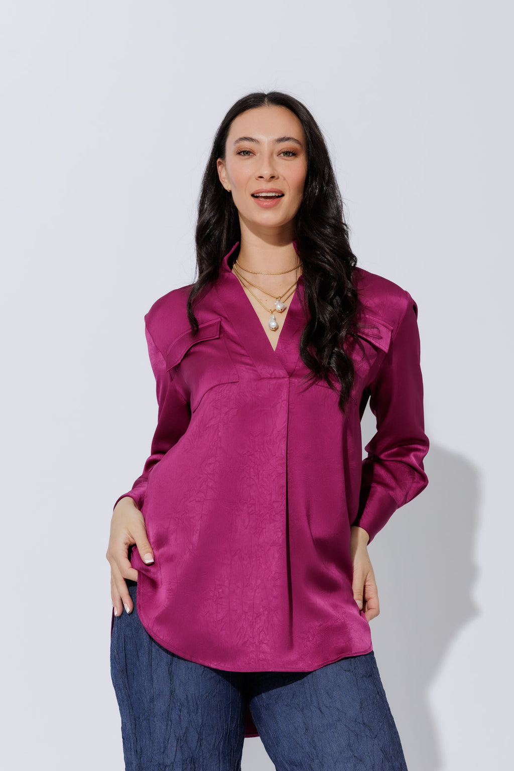 Raspberry Cargo Blogger Shirt