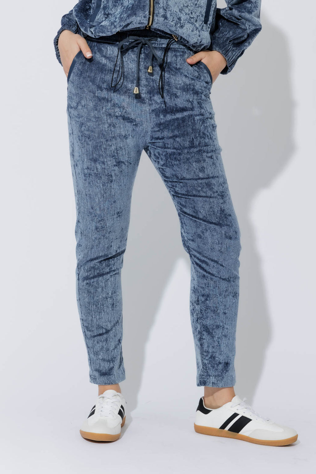 Cornflower Textured Slouch Pant
