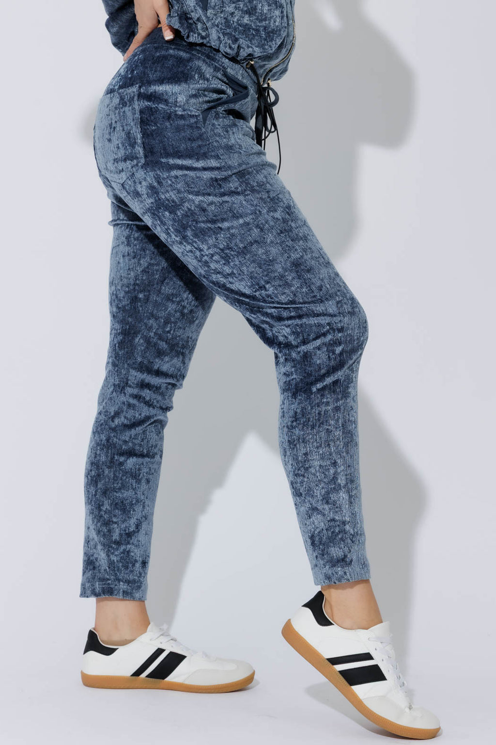 Cornflower Textured Slouch Pant