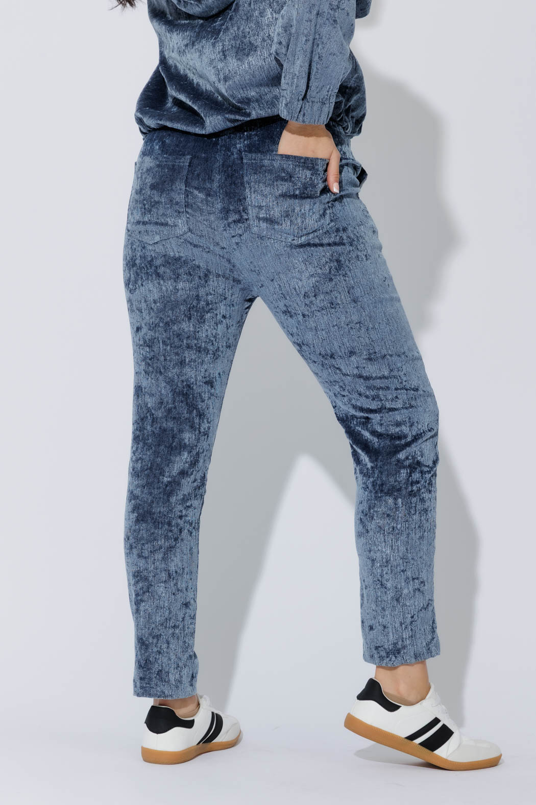 Cornflower Textured Slouch Pant