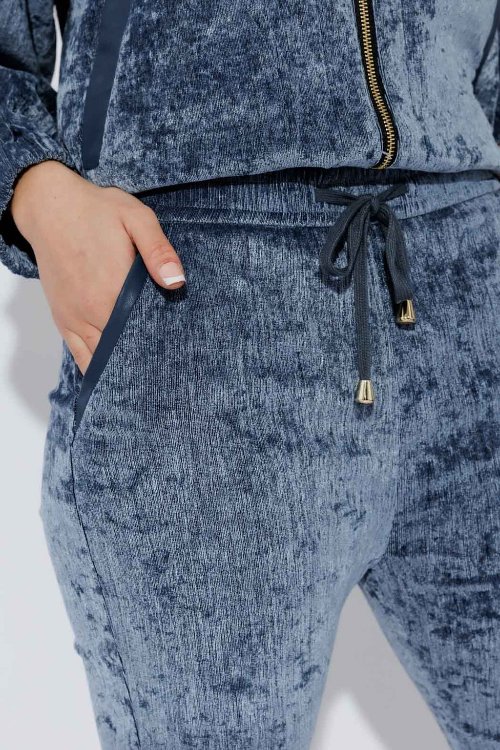 Cornflower Textured Slouch Pant