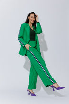 Green Side Stripe Pant