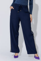 Navy Side Stripe Pant