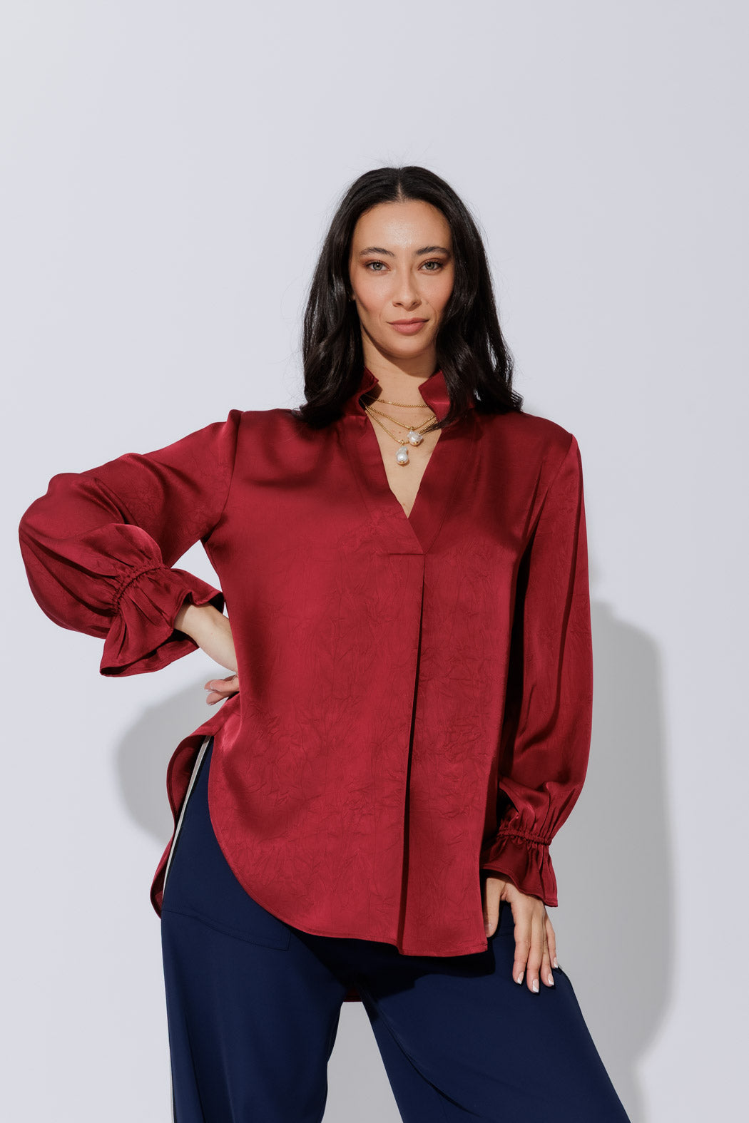 Burgundy Femme Blogger Shirt