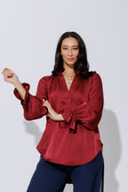 Burgundy Femme Blogger Shirt