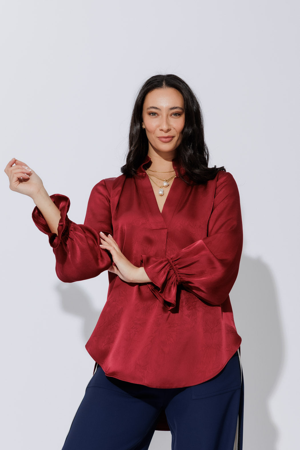 Burgundy Femme Blogger Shirt