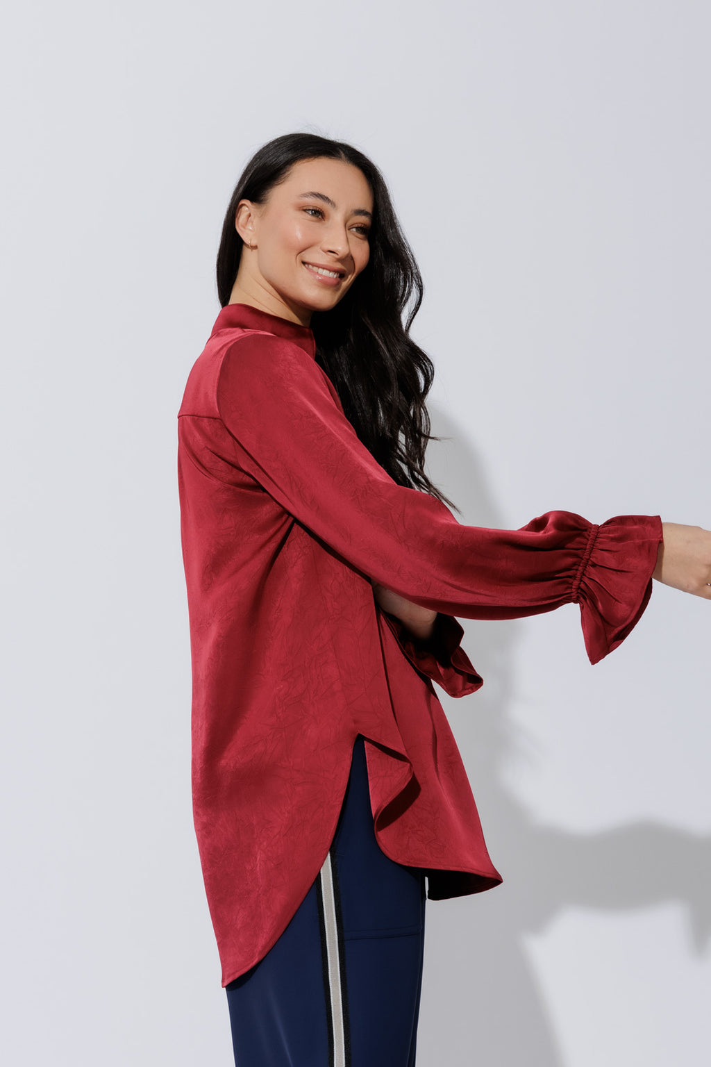 Burgundy Femme Blogger Shirt