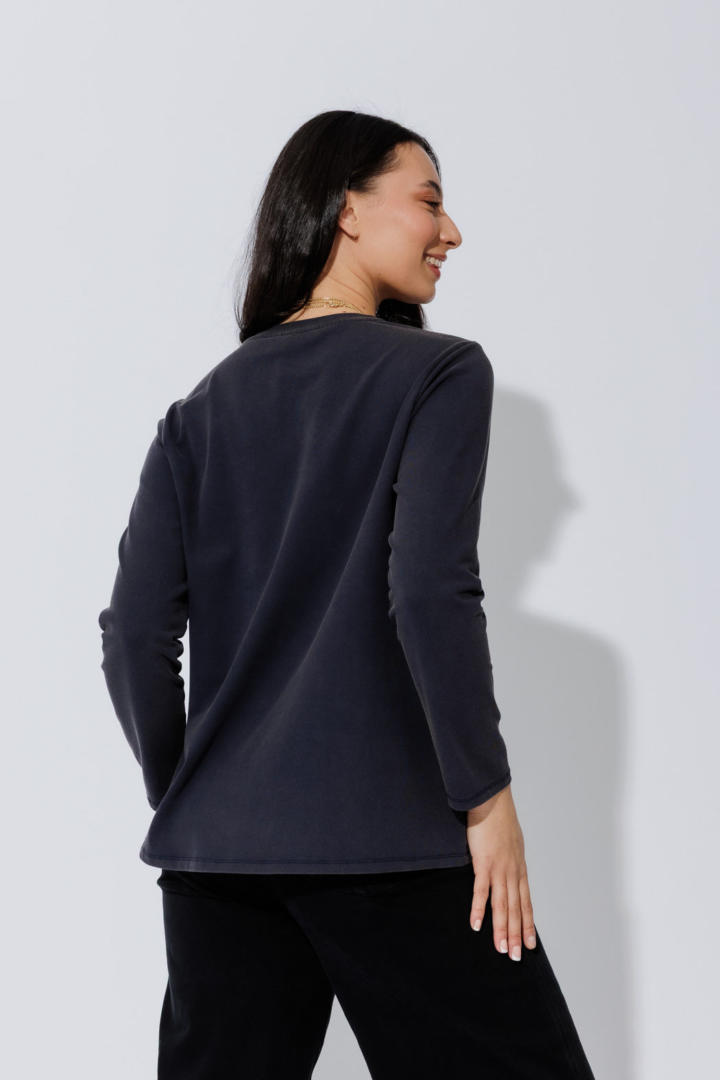 Navy Washed Cotton Street T-Shirt