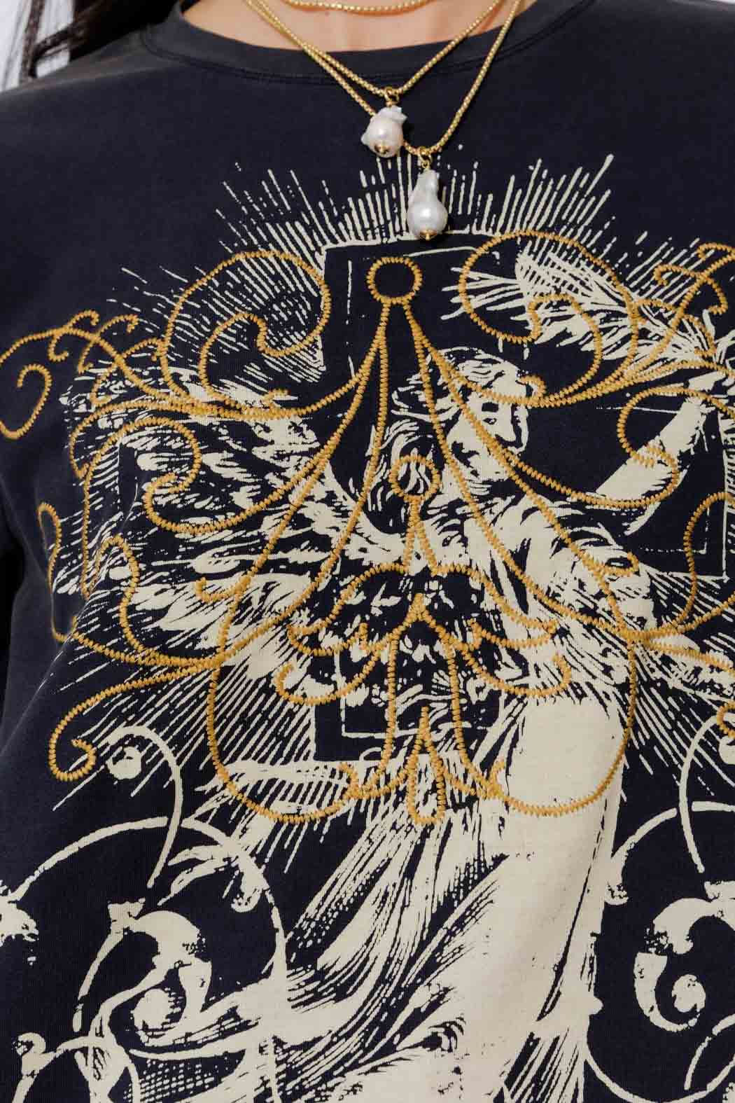 Navy Washed Cotton Street T-Shirt