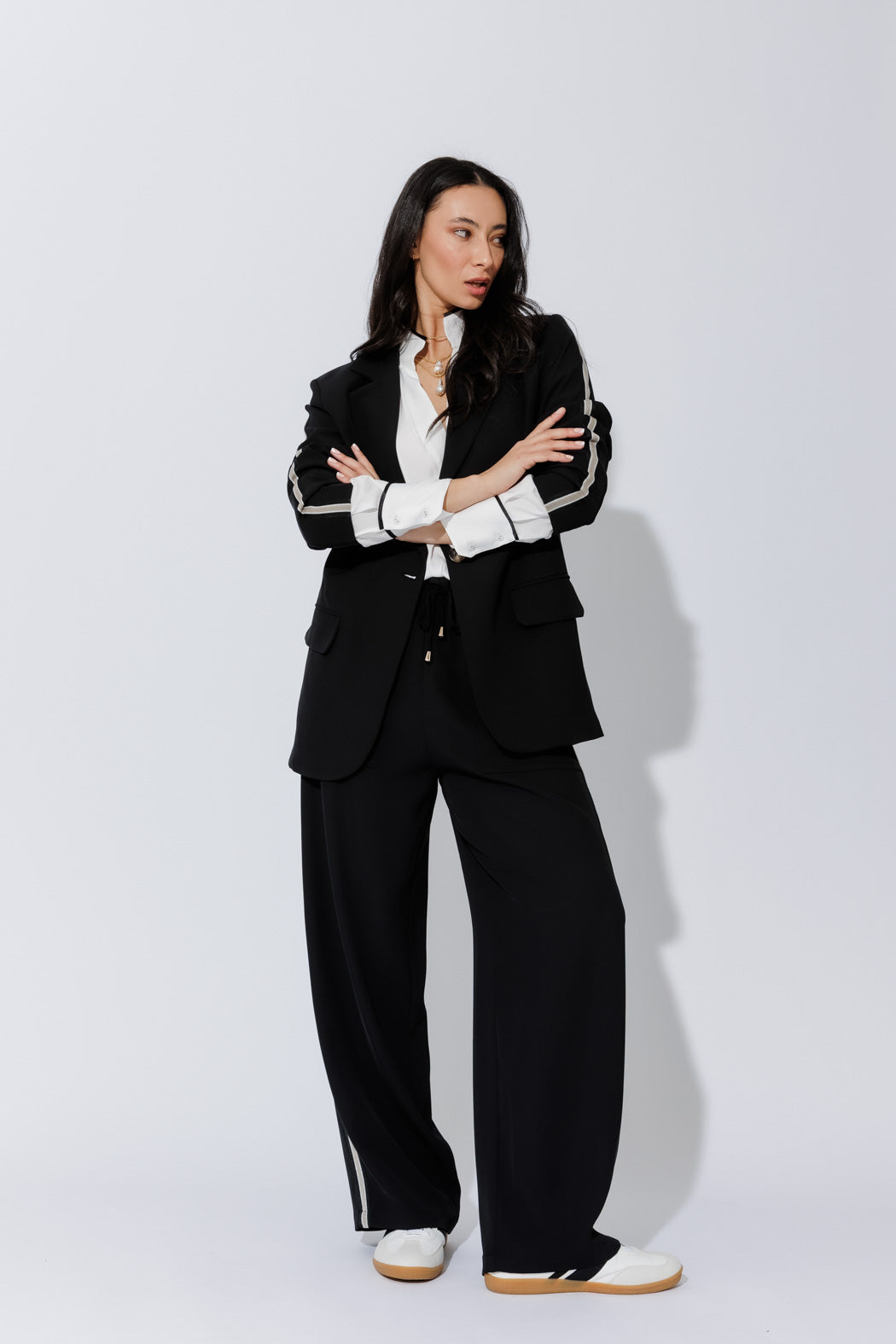 Black Side Stripe Pant