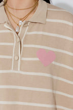 Beige Polo Knit S