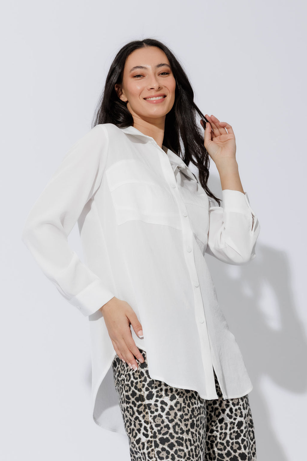 White Bustier Shirt