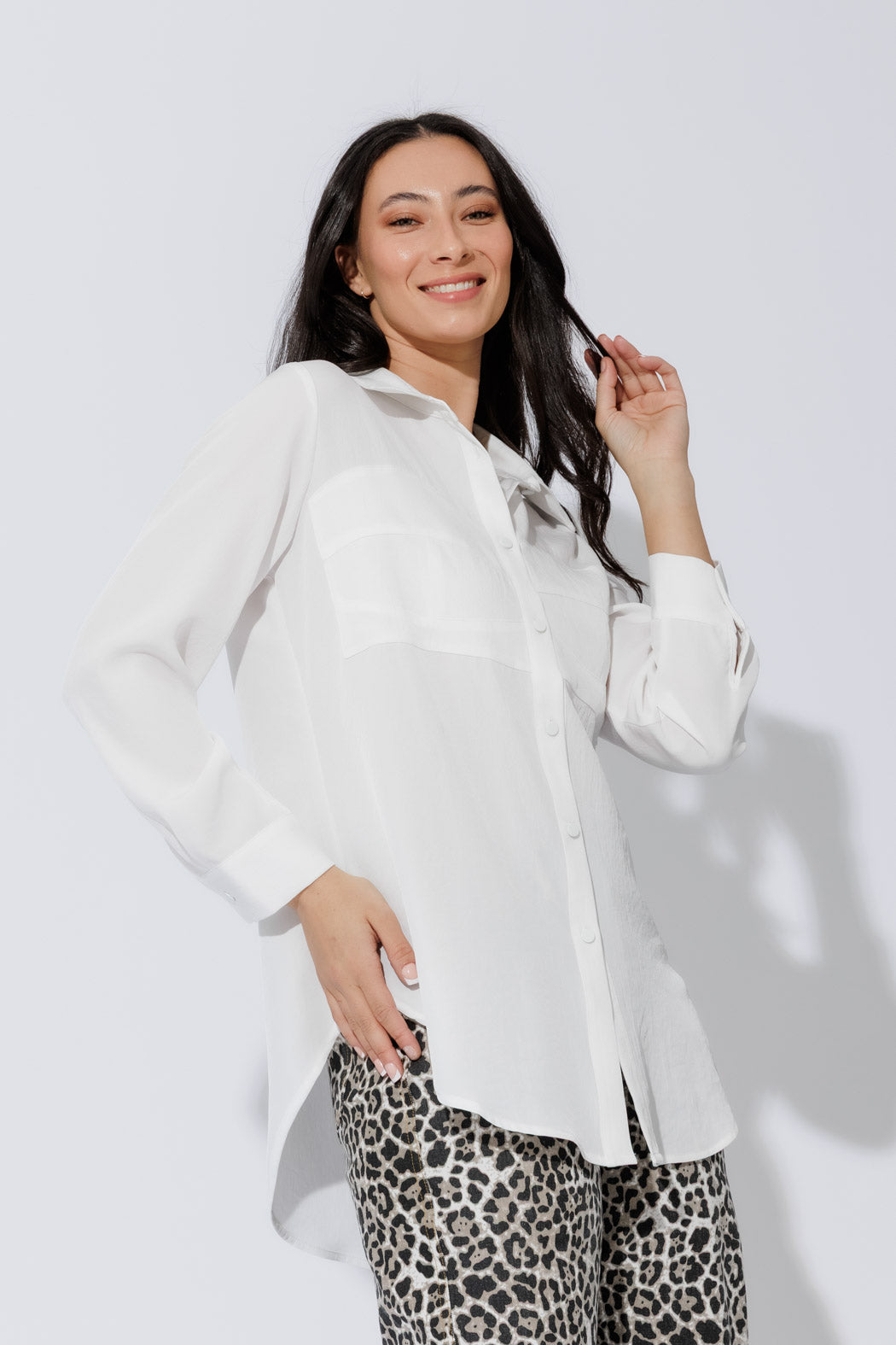 White Bustier Shirt