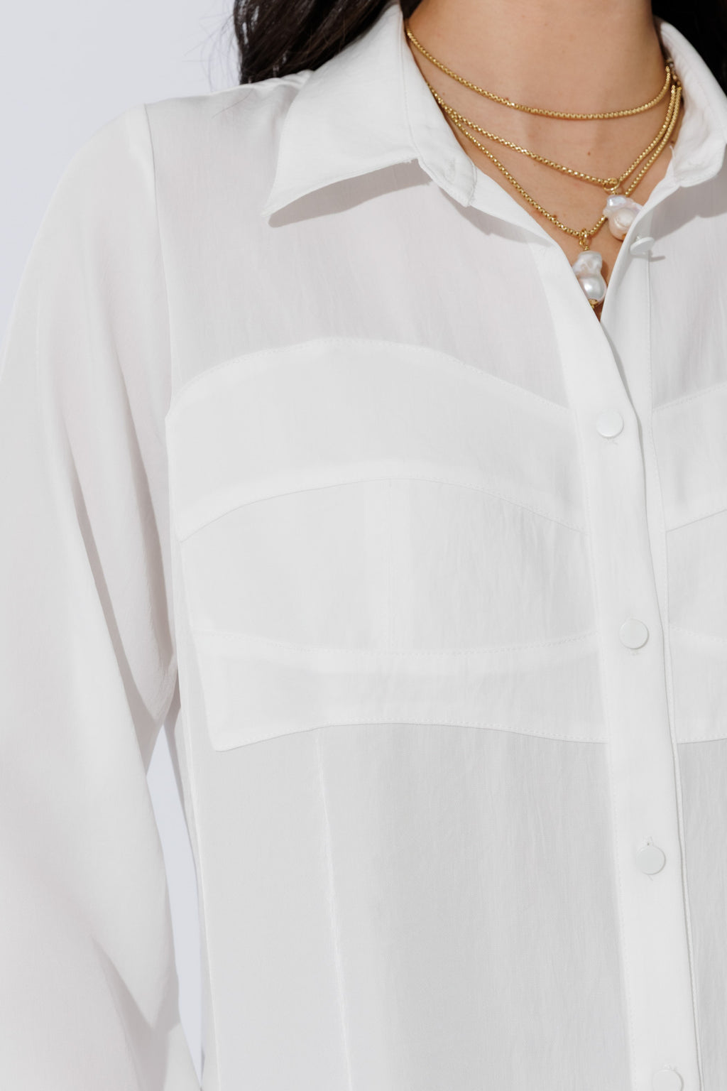 White Bustier Shirt