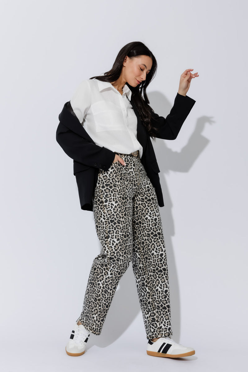 Animal Denim Barrel Jean