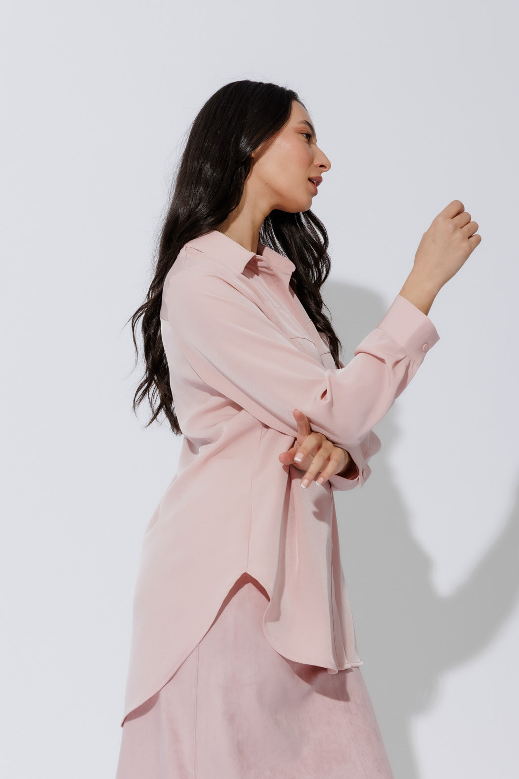 Pink Bustier Shirt