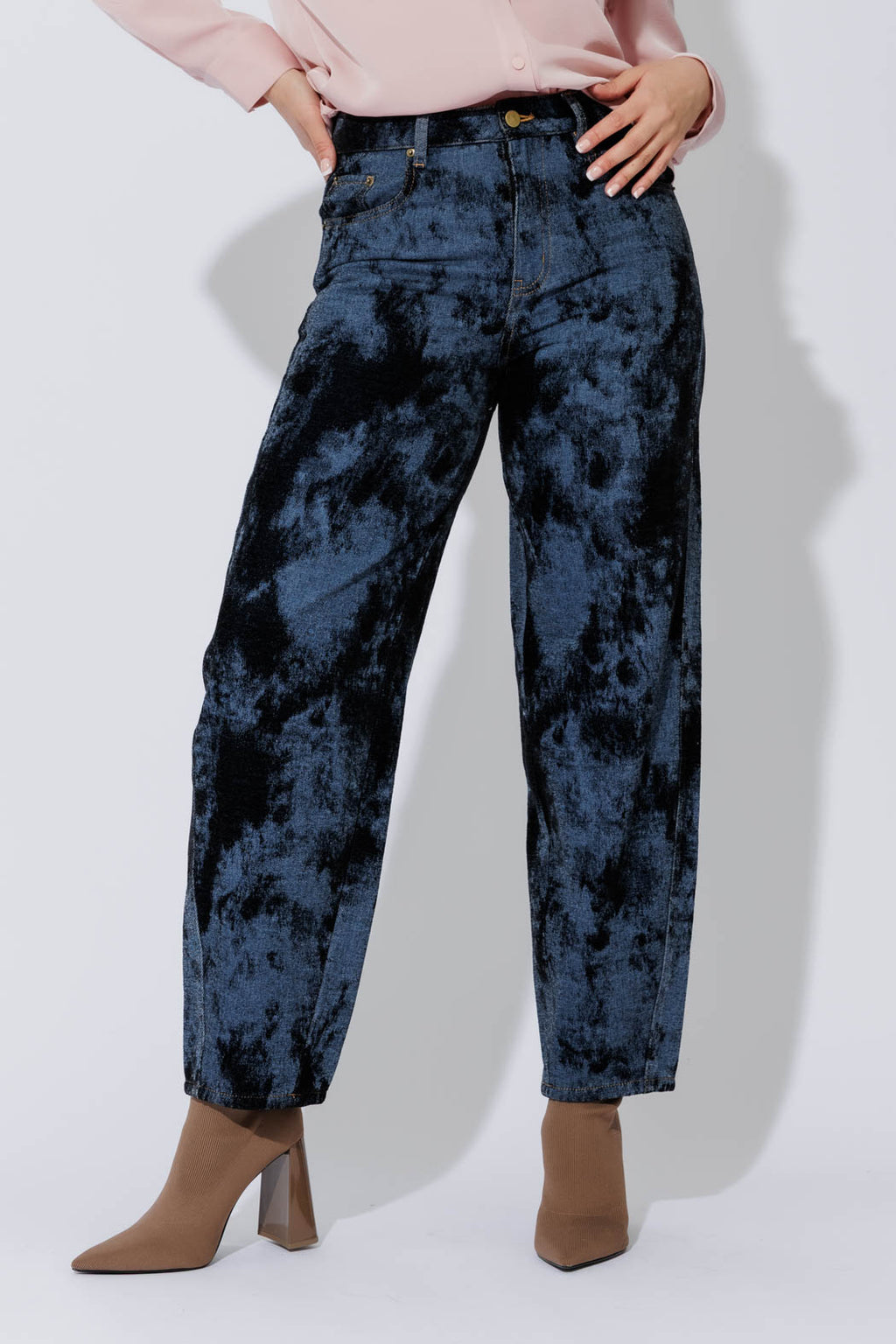 Navy Barrel Jean