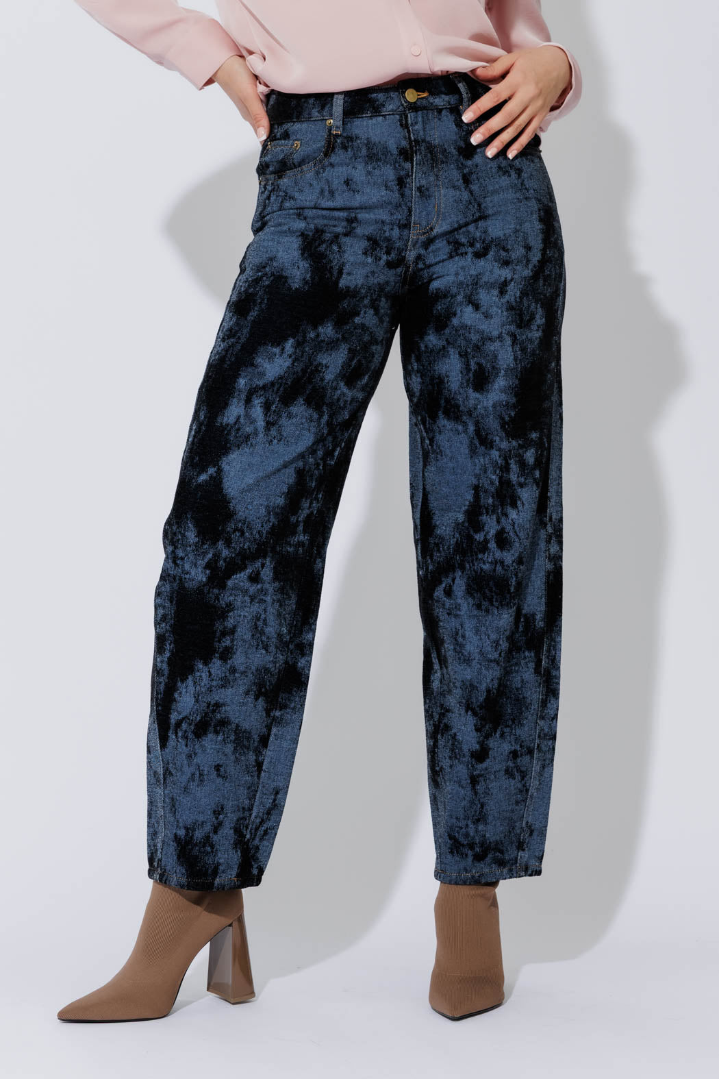 Navy Barrel Jean