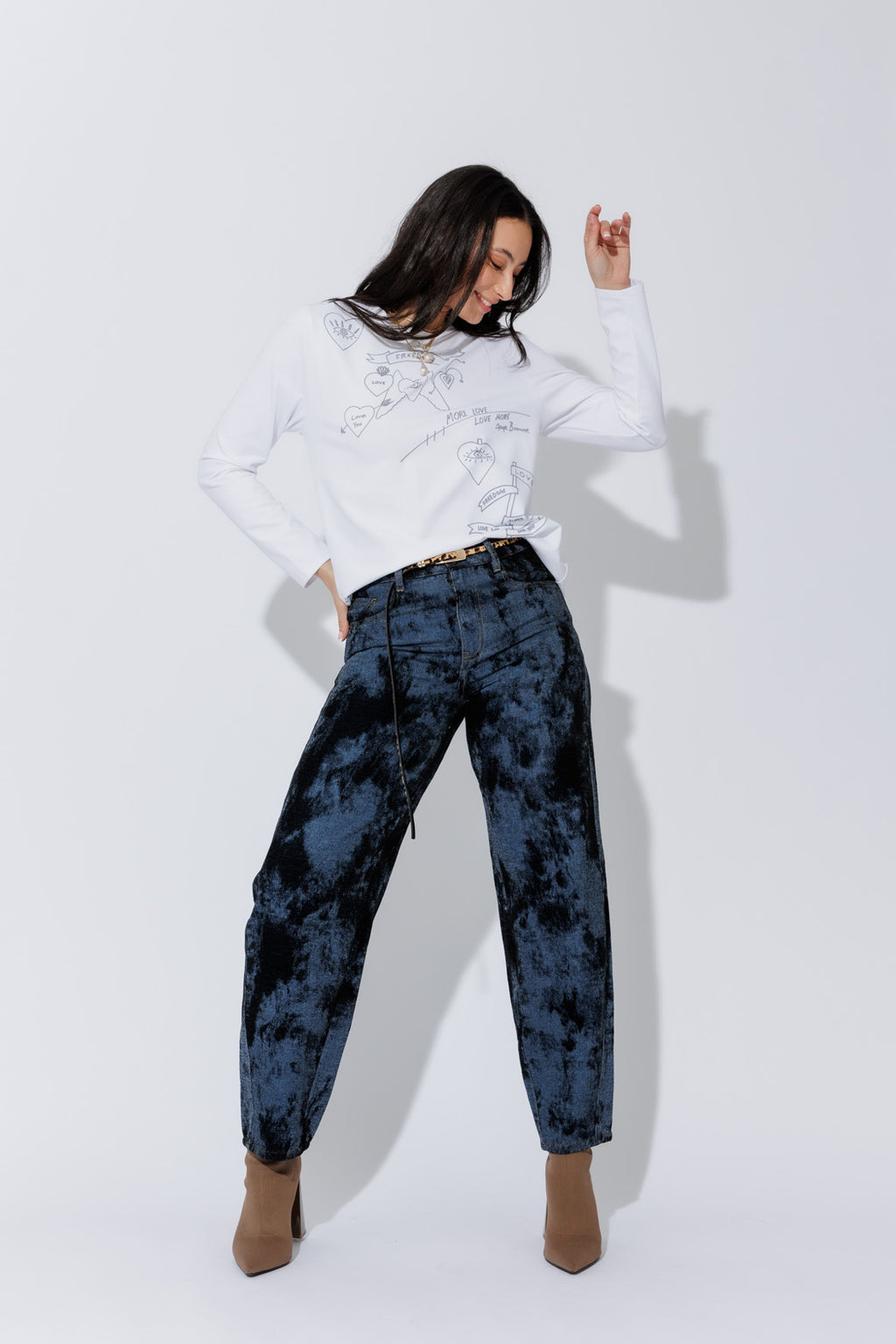 Navy Barrel Jean