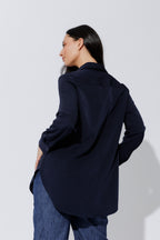 Navy Bustier Shirt