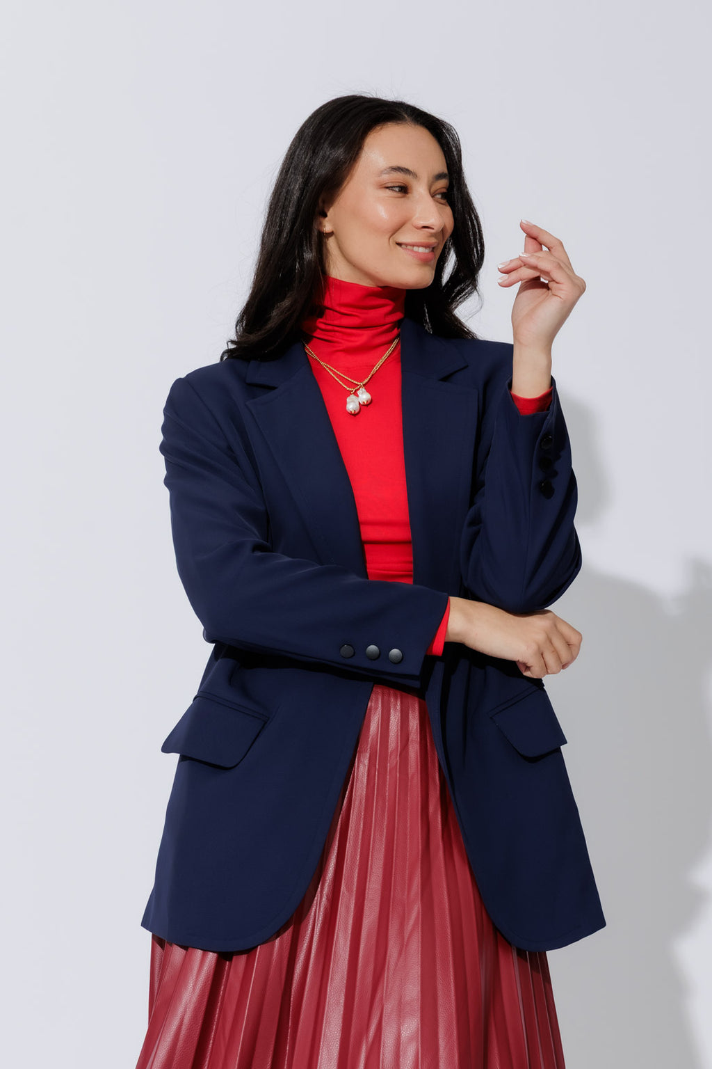 Navy Euro Nyc Blazer
