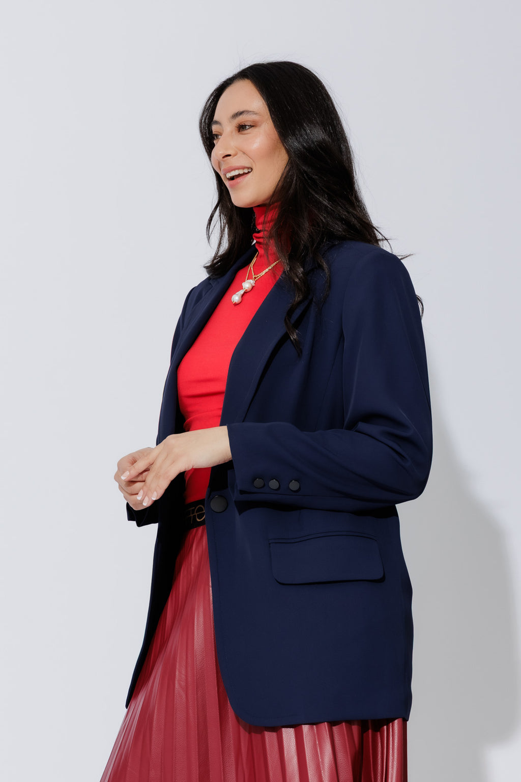 Navy Euro Nyc Blazer
