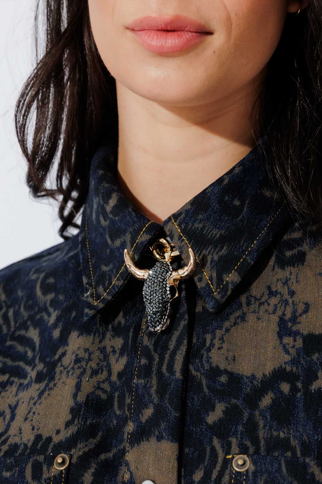 Gold Diamante Rodeo Necklace