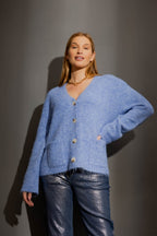 Cornflower Button Through Cardi Cornflower S