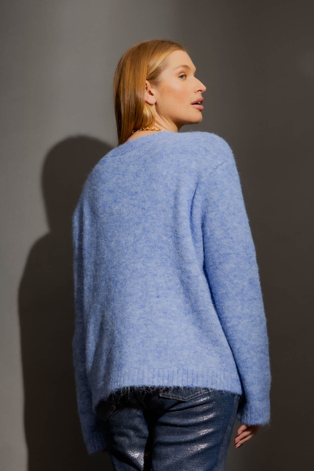 Cornflower Button Through Cardi Cornflower S