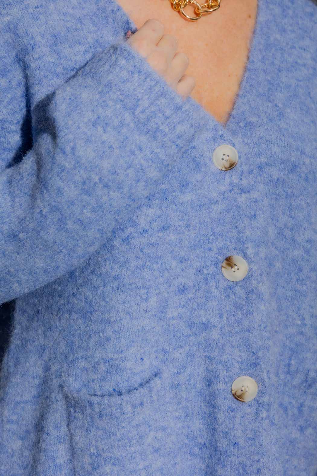 Cornflower Button Through Cardi Cornflower S