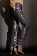 Copper Foil Denim Jean